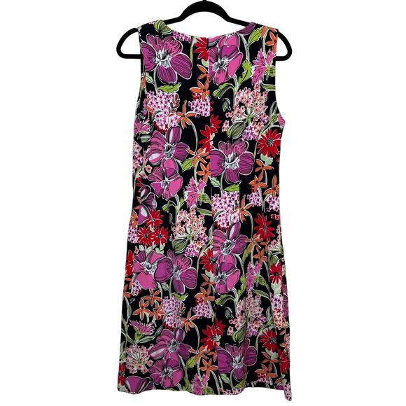 Vintage Lilly Pulitzer Lena Dress Women’s 12 Silk V-Neck Sleeveless Floral Print - Picture 5 of 6